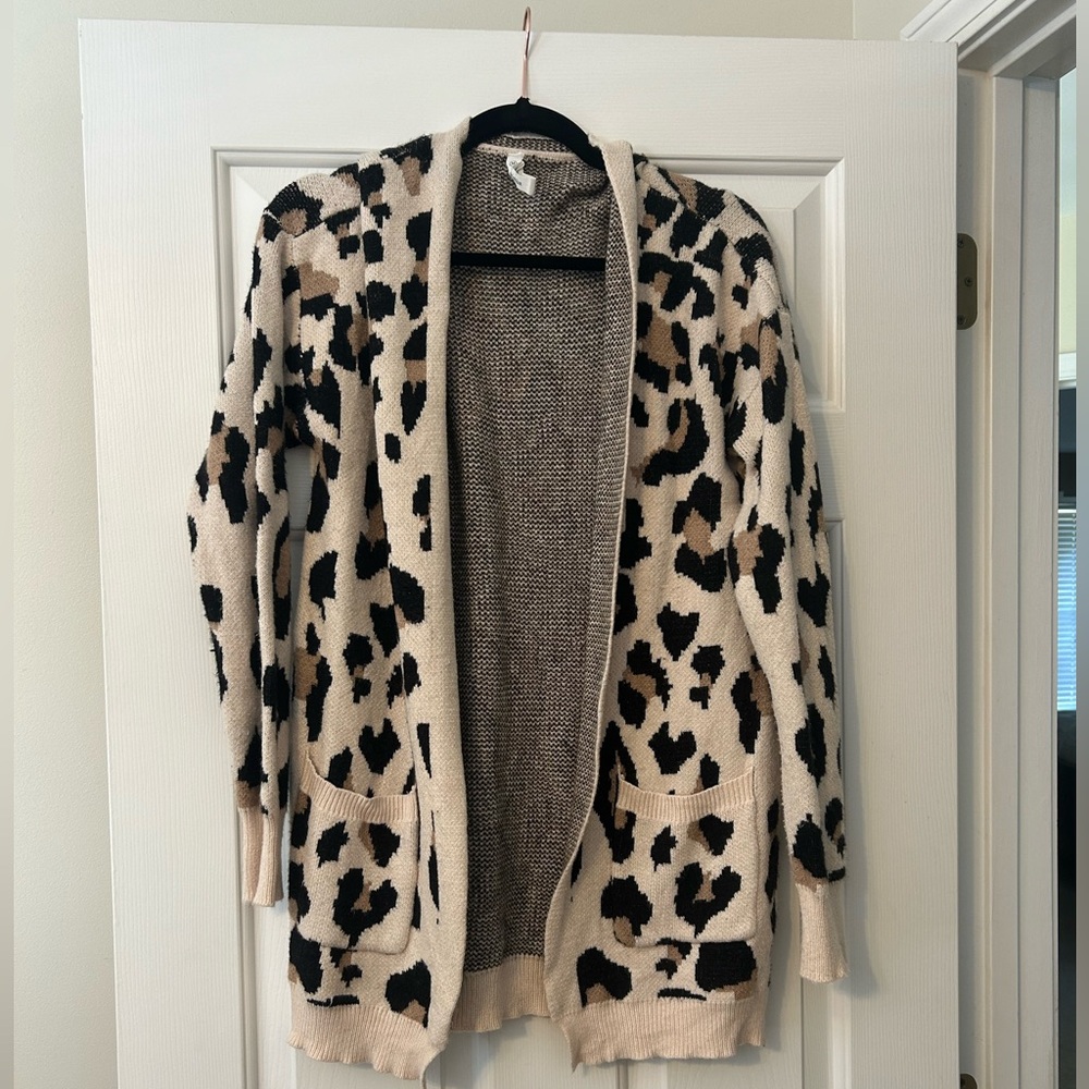 Cheetah Print Cardigan